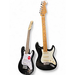 Used 2020s Fender stratocaster Black Solid Body Electric Guitar