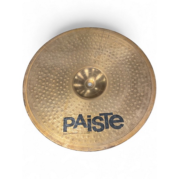 Used Paiste 18in BRONZE 502 CRASH RIDE Cymbal