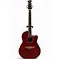 Used Ovation CC24 Celebrity Red Acoustic Electric Guitar thumbnail