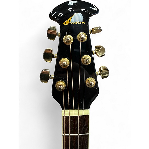 Used Ovation CC24 Celebrity Red Acoustic Electric Guitar