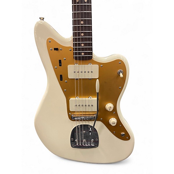 Used Squier J Mascis Jazzmaster Vintage White Solid Body Electric Guitar