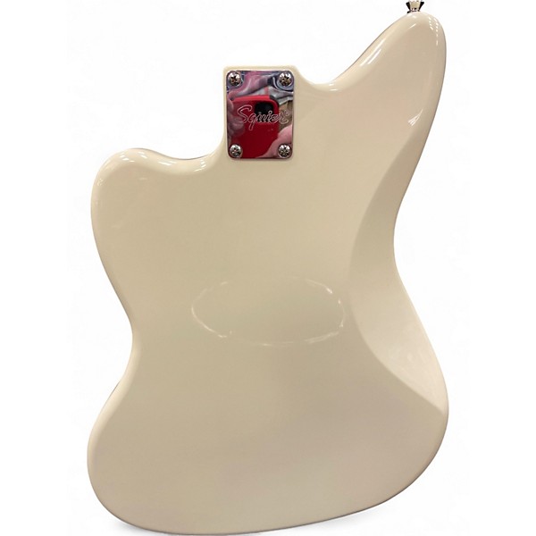 Used Squier J Mascis Jazzmaster Vintage White Solid Body Electric Guitar