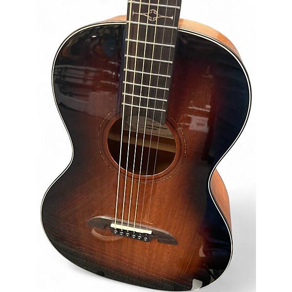 Used Alvarez AP66E Parlor SHADOW BURST Acoustic Electric Guitar