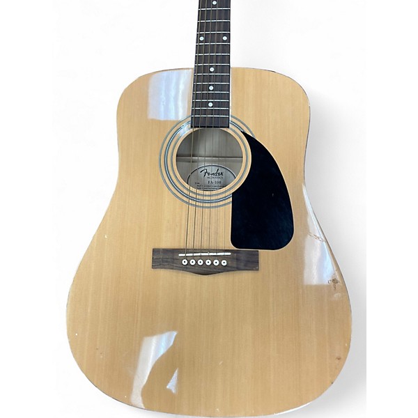 Used Fender FA100 Natural Acoustic Guitar