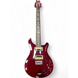 Used PRS SE Mark Holcomb SVN 7 STRING Trans Red Solid Body Electric Guitar