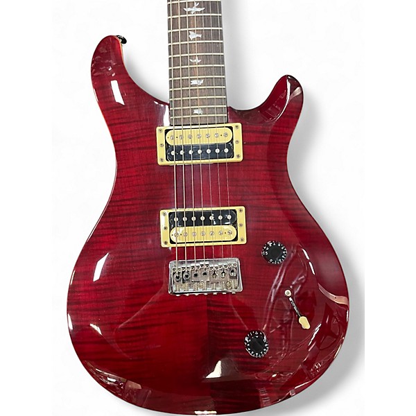 Used PRS SE Mark Holcomb SVN 7 STRING Trans Red Solid Body Electric Guitar