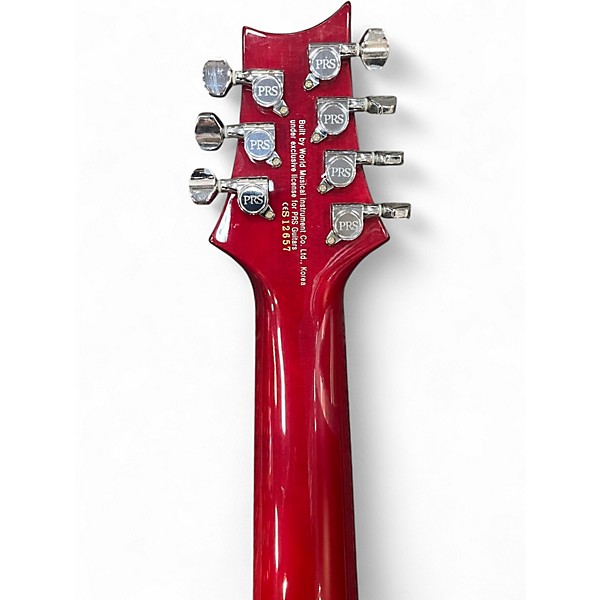 Used PRS SE Mark Holcomb SVN 7 STRING Trans Red Solid Body Electric Guitar