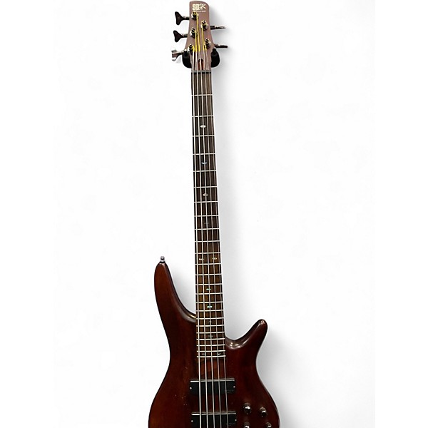 Used Ibanez SR505 5 String Walnut Electric Bass Guitar