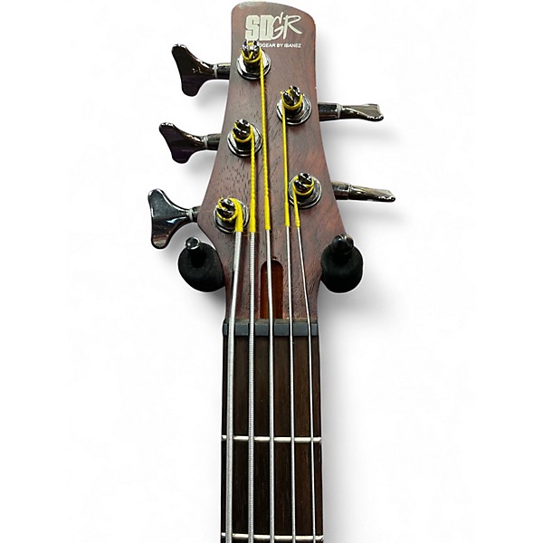 Used Ibanez SR505 5 String Walnut Electric Bass Guitar
