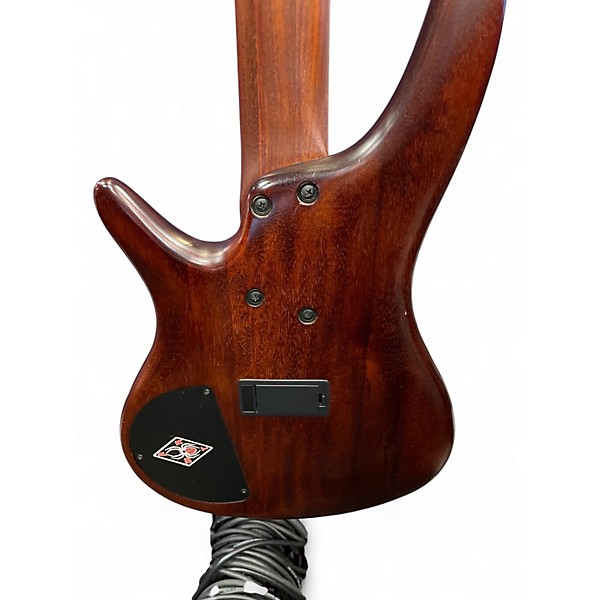 Used Ibanez SR505 5 String Walnut Electric Bass Guitar