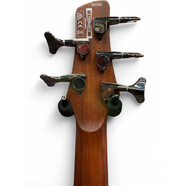 Used Ibanez SR505 5 String Walnut Electric Bass Guitar
