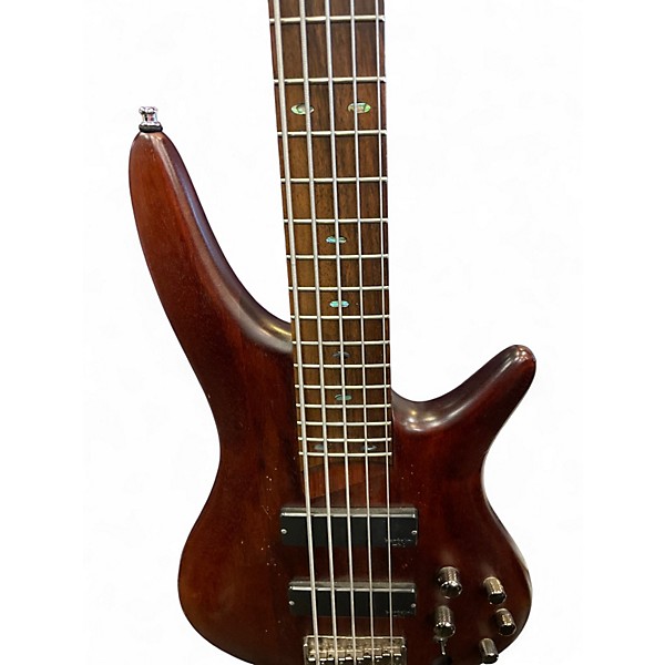 Used Ibanez SR505 5 String Walnut Electric Bass Guitar