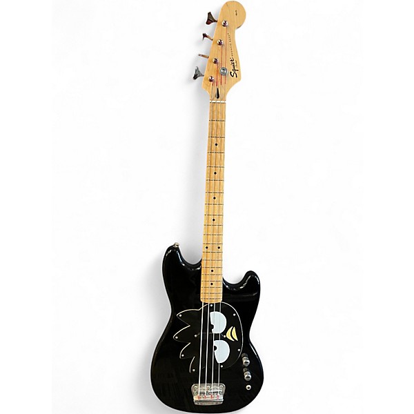 Used Squier Badtz-Maru Bronco Bass Black Electric Bass Guitar
