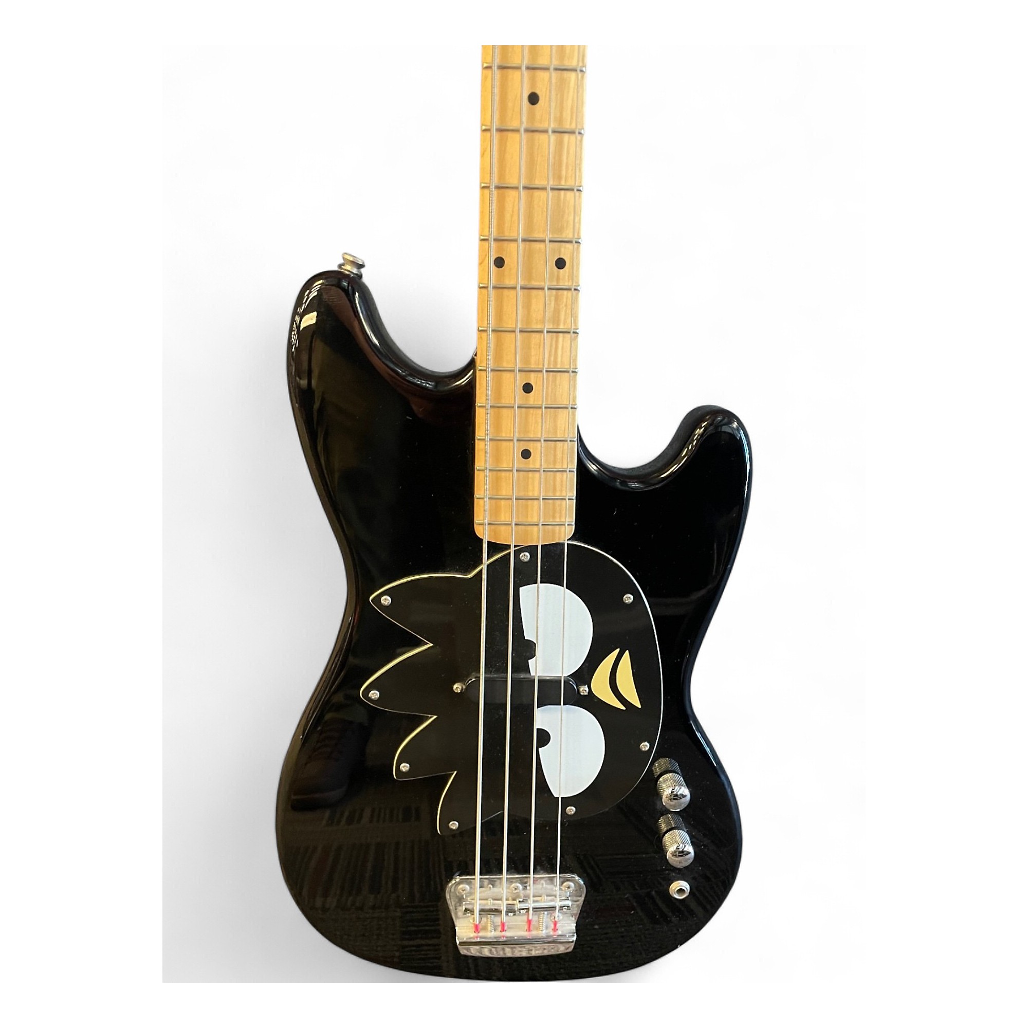Used Squier Badtz-Maru Bronco Bass Black Electric Bass Guitar