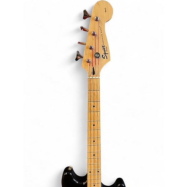 Used Squier Badtz-Maru Bronco Bass Black Electric Bass Guitar