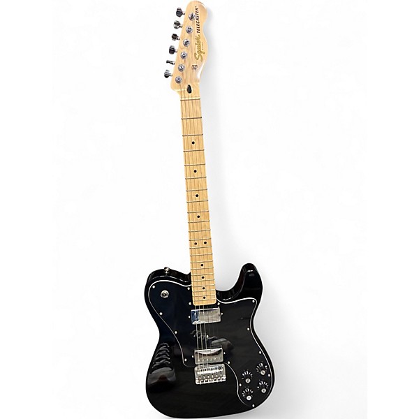 Used Squier affinity deluxe Black Solid Body Electric Guitar