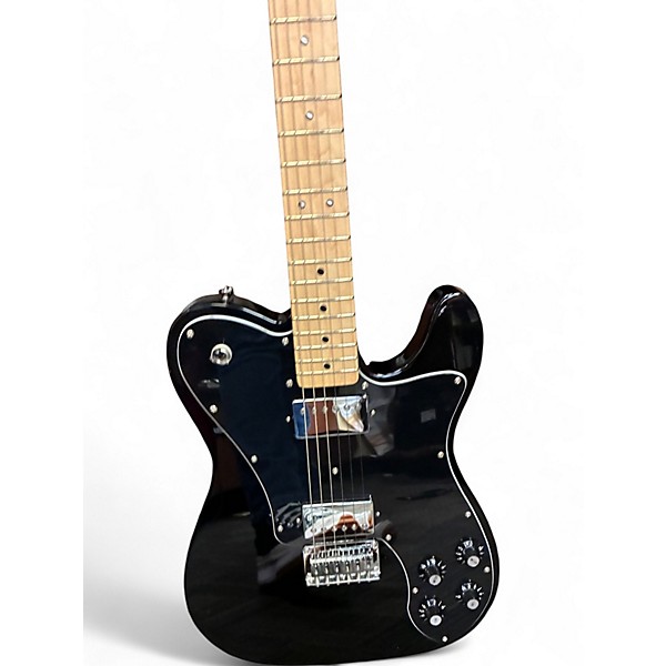 Used Squier affinity deluxe Black Solid Body Electric Guitar