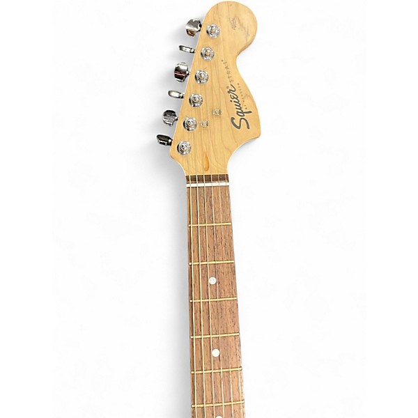 Used 1999 Squier Affinity Stratocaster Black Solid Body Electric Guitar