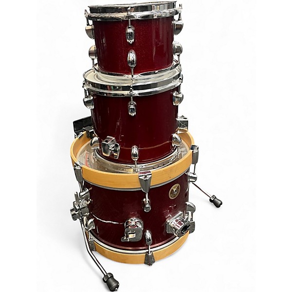 Used TAMA 3 Piece Club Jam Red Drum Kit