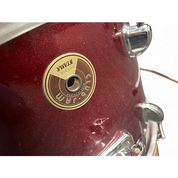 Used TAMA 3 Piece Club Jam Red Drum Kit