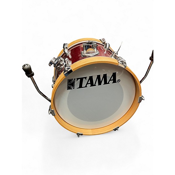 Used TAMA 3 Piece Club Jam Red Drum Kit