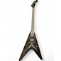 Used Epiphone Dave Mustaine Flying V Custom Metallic Black Solid Body Electric Guitar thumbnail