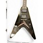 Used Epiphone Dave Mustaine Flying V Custom Metallic Black Solid Body Electric Guitar