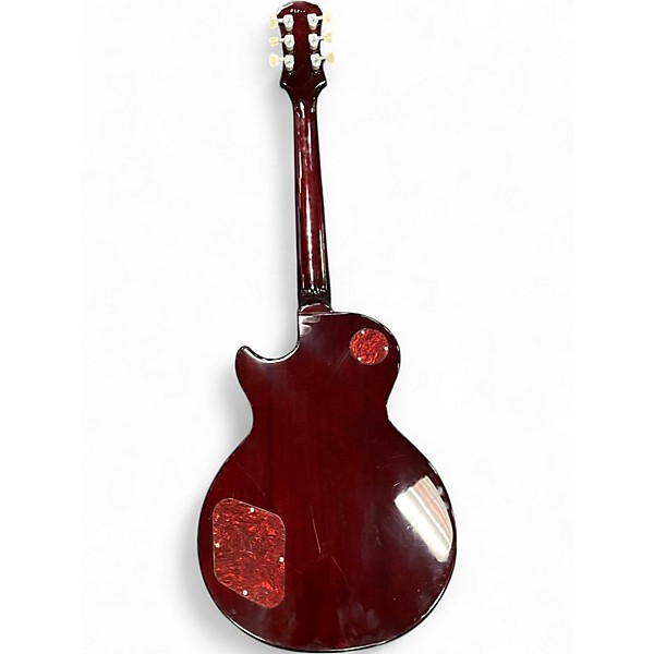 Used 2003 Epiphone Les Paul 1960 Tribute Plus Black Cherry Solid Body Electric Guitar