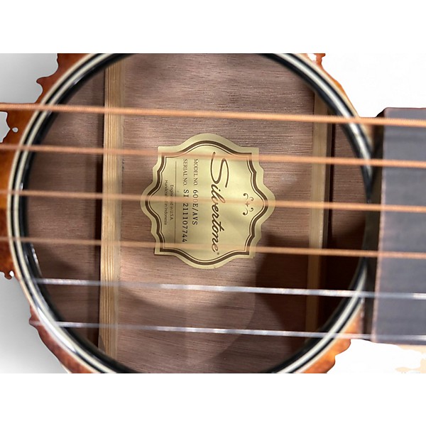 Used Silvertone 600E/AVS American Vintage Sunburst Acoustic Electric Guitar