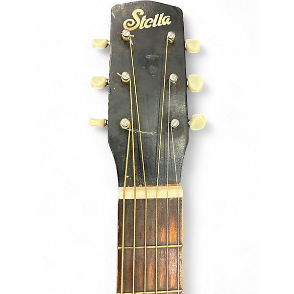 Used Stella H929 Sunburst Acoustic Guitar