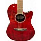 Used Ovation CS28-RR Celebrity Wine Red Acoustic Electric Guitar