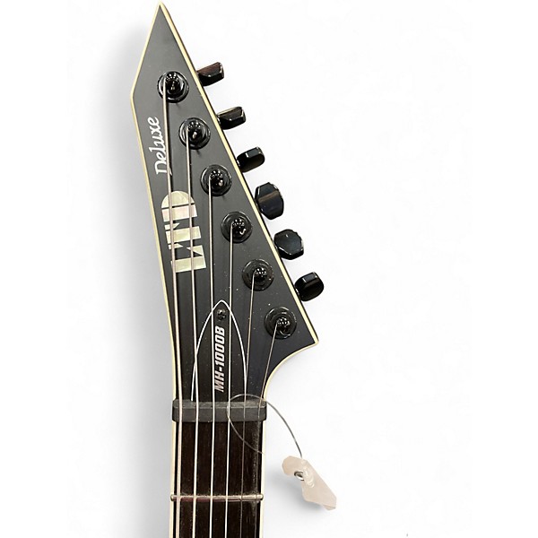 Used ESP LTD DELUXE MH1000B Black Baritone Guitars