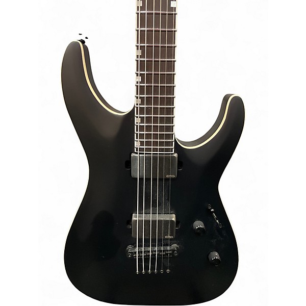 Used ESP LTD DELUXE MH1000B Black Baritone Guitars