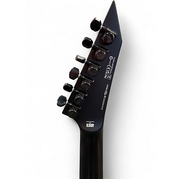 Used ESP LTD DELUXE MH1000B Black Baritone Guitars