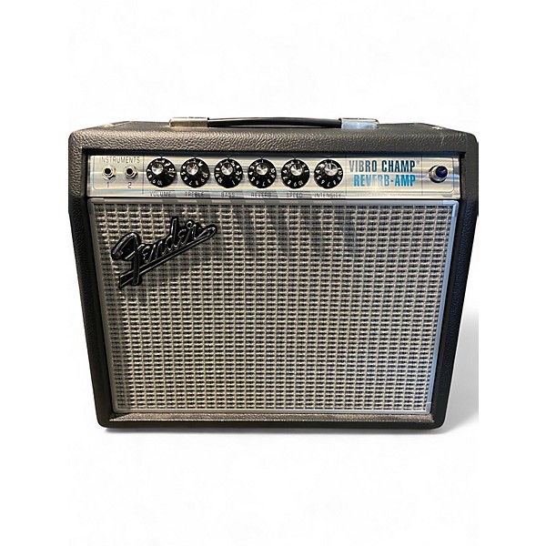 Used Fender 1968 Custom Vibro Champ Reverb Tube Guitar Combo Amp