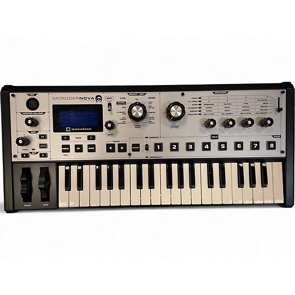 Used Novation Morodernova 37-Key 18-Voice Synthesizer Synthesizer