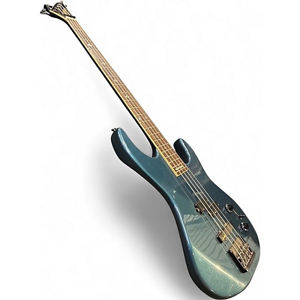 Vintage 1980s Kramer Forum III Teal Electric Bass Guitar