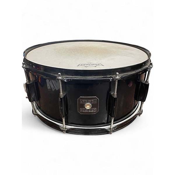 Used Gretsch Drums 6.5X14 Full Range Snare Black Drum