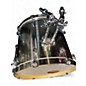 Used Pearl 5 Piece Export Chrome Silver Drum Kit