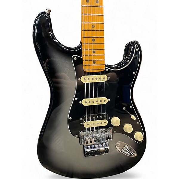 Used Fender American Ultra Luxe Stratocaster HSS FR Silverburst Solid Body Electric Guitar