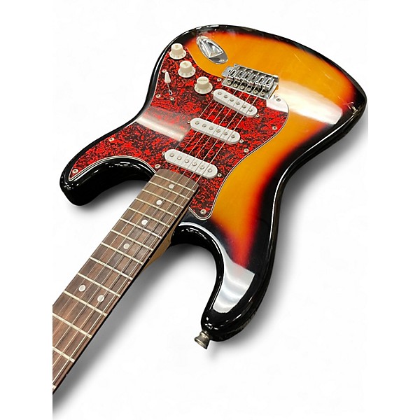 Used Squier Standard Stratocaster 2 Color Sunburst Solid Body Electric Guitar