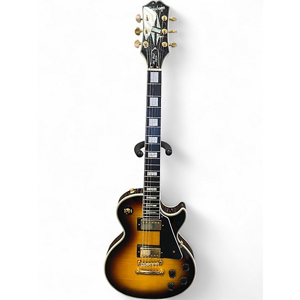 Used Epiphone Les Paul Custom Sunrise Tea Burst Solid Body Electric Guitar