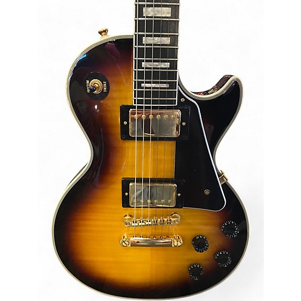 Used Epiphone Les Paul Custom Sunrise Tea Burst Solid Body Electric Guitar