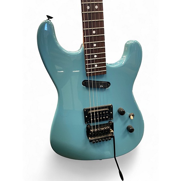 Used Charvelle CHARVETTE Blue Solid Body Electric Guitar
