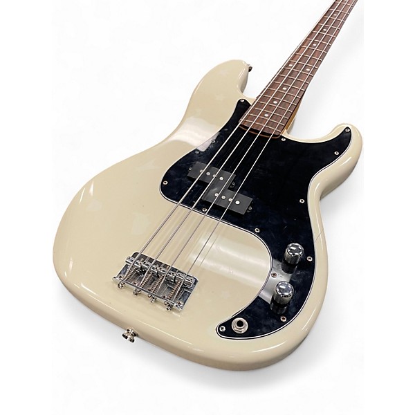 Used Squier Affinity Precision Bass White Electric Bass Guitar