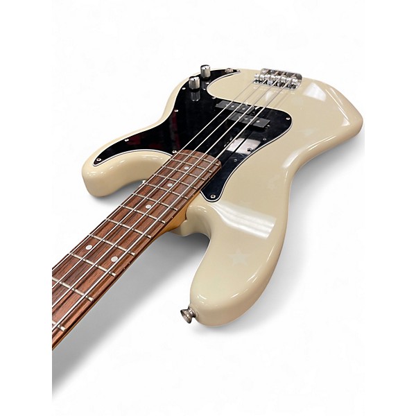 Used Squier Affinity Precision Bass White Electric Bass Guitar