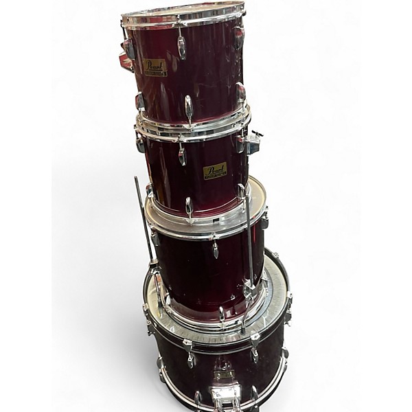 Used Pearl 4 Piece Forum Red Drum Kit