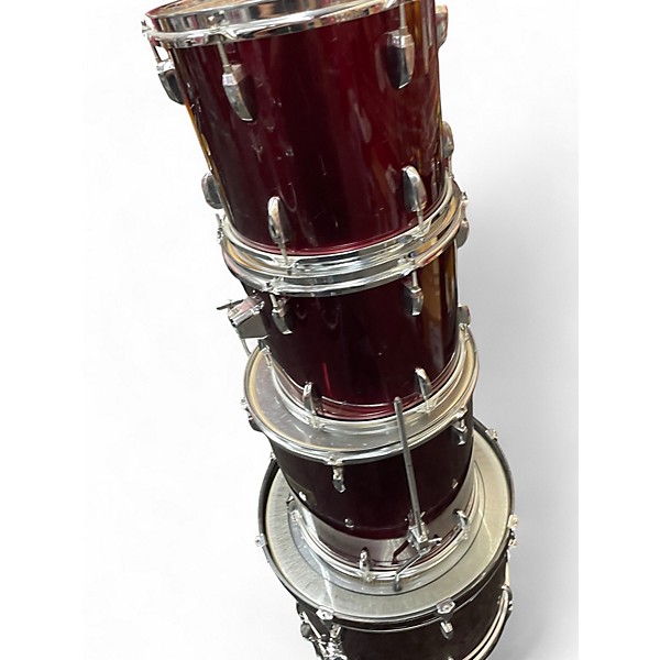 Used Pearl 4 Piece Forum Red Drum Kit