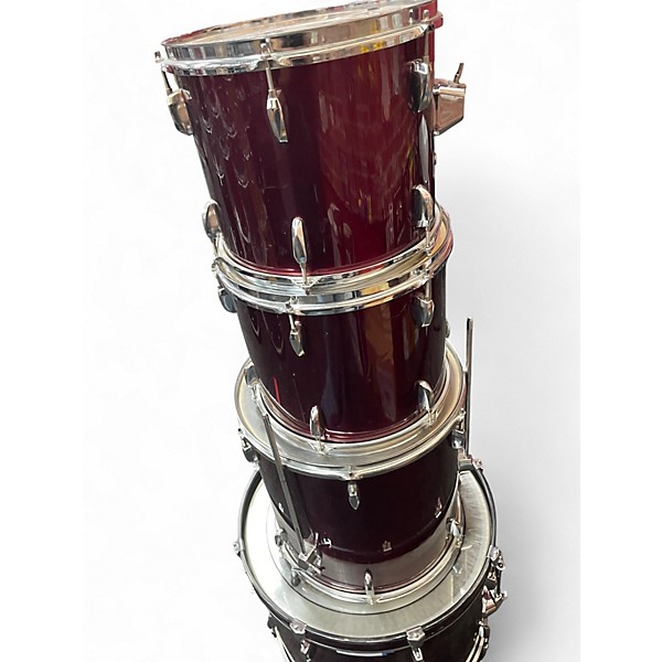 Used Pearl 4 Piece Forum Red Drum Kit