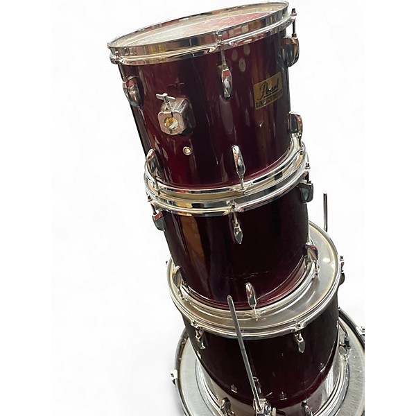 Used Pearl 4 Piece Forum Red Drum Kit